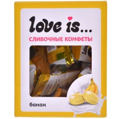 Сливочные жевательные конфеты Love is: банан
