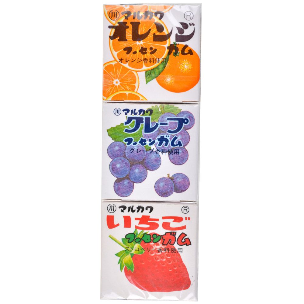 Жевательная резинка Marukawa: ассорти из 3 фруктовых вкусов