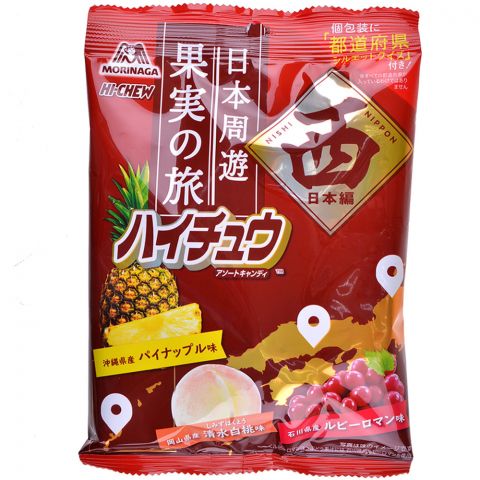 Жевательные конфеты Hi-Chew: виноград, персик, ананас