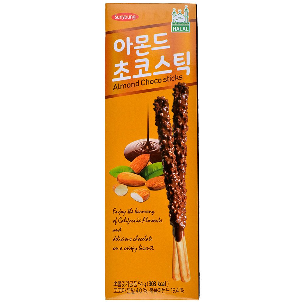 Sunyoung Хрустящие палочки Sunyoung: миндаль с шоколадом Сторк229 - фото 1