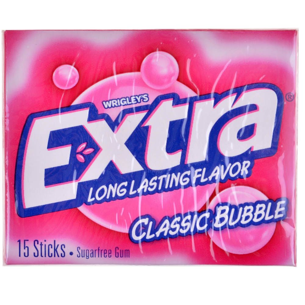 Wrigley's Жевательная резинка Extra: Classic Bubble AmGum090 - фото 1