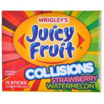 Жевательная резинка Juicy Fruit Collision: Strawberry Watermelon