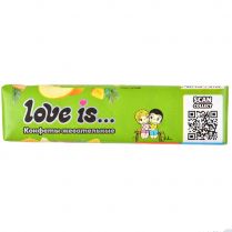 Жевательная конфета Love is...: дыня-ананас