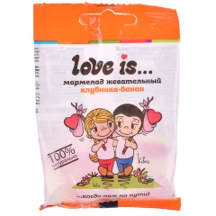 Мармелад жевательный Love is…: клубника-банан