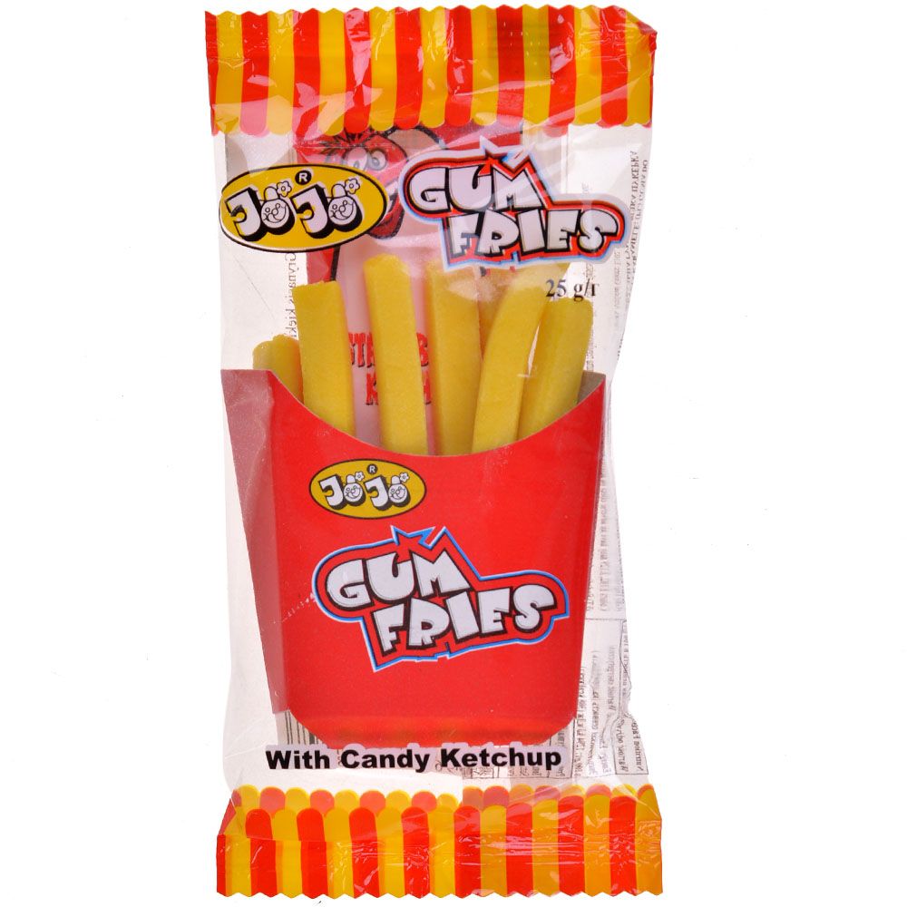 Jojo Жевательная резинка Gum Fries with Candy Ketchup AmGum017 - фото 1