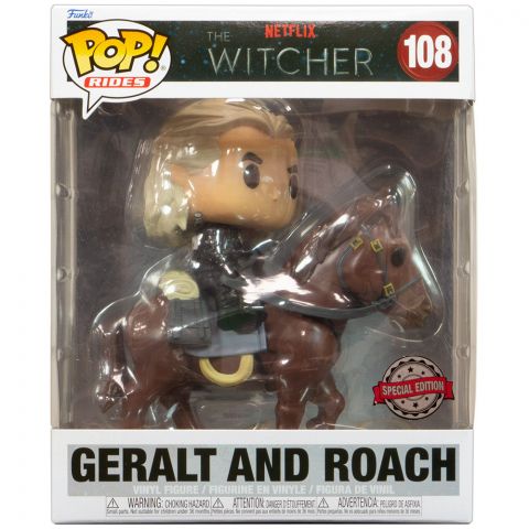 Фигурка Funko POP! Rides. The Witcher: Geralt and Roach 108