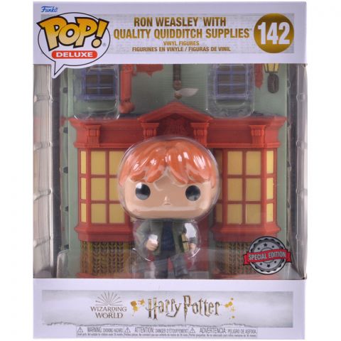 Фигурка Funko POP! Deluxe. Harry Potter: Ron Weasly with Quality Quidditch Supplies 142