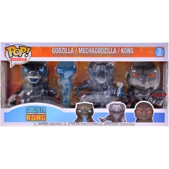 Фигурка Funko POP! Movies. Godzilla vs. Kong: Godzilla, Mechagodzilla, Kong 3 pack