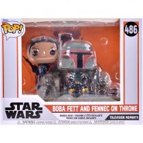 Фигурка Funko POP! Star Wars. The Mandalorian: Boba Fett and Fennec on Throne