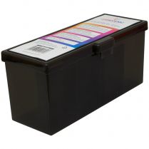 Пластиковая коробочка с четырьмя отсеками Gamegenic Fourtress (чёрная, на 320 карт в двойных протекторах)