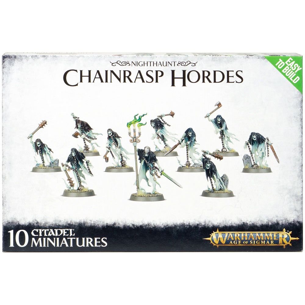 Набор миниатюр Warhammer Games Workshop Easy to Build: Nighthaunt Chainrasp Hordes 71-14 - фото 1