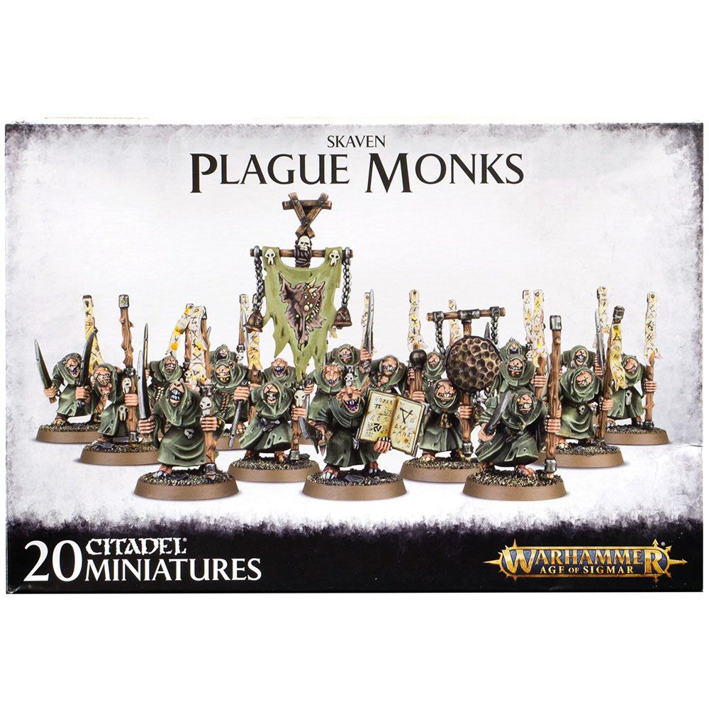 Набор миниатюр Warhammer Games Workshop Skaven Pestilens Plague Monks 90-12 - фото 1