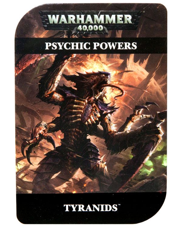 

Аксессуар Games Workshop, Psychic Cards: Tyranid