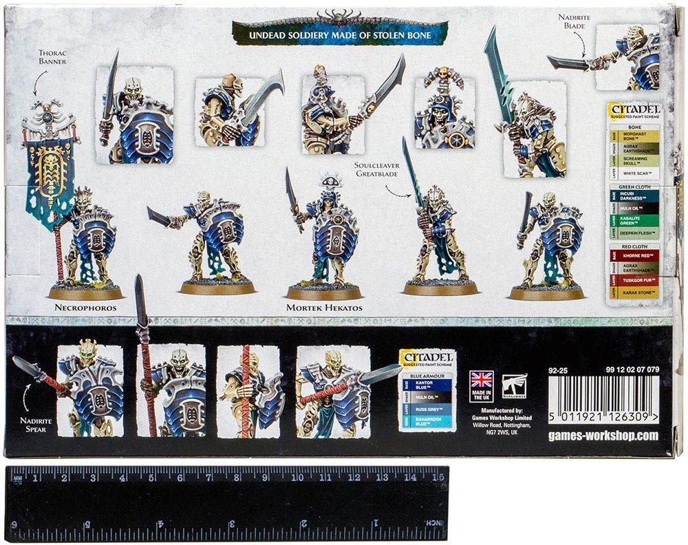 Набор миниатюр Warhammer Games Workshop Ossiarch Bonereapers Mortek Guard 92-25 - фото 2