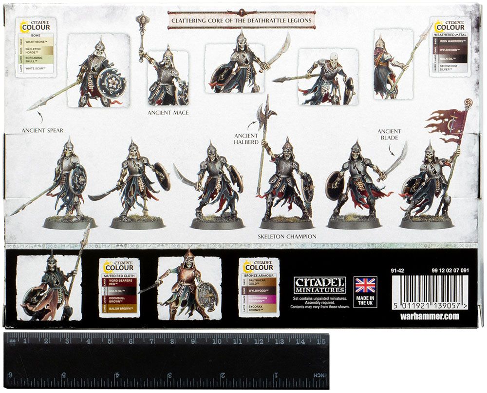 Набор миниатюр Warhammer Games Workshop Soulblight Gravelords: Deathrattle Skeletons 91-42 - фото 2