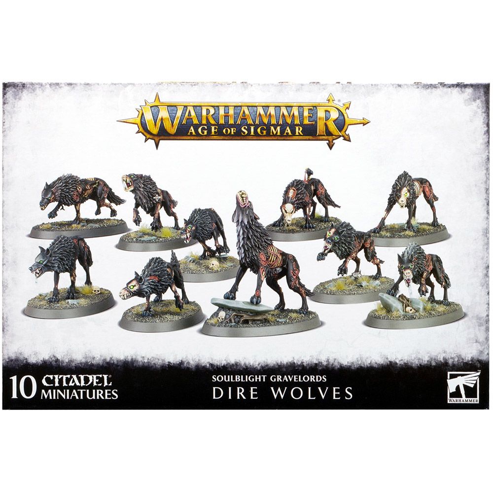 Набор миниатюр Warhammer Games Workshop Soulblight Gravelords: Dire Wolves 91-45 - фото 1