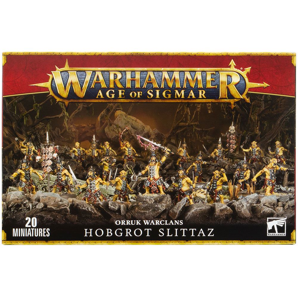 Набор миниатюр Warhammer Games Workshop Orruks Warclans: Hobgrot Slittaz 89-74 - фото 1