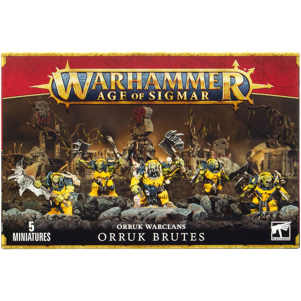 Набор миниатюр Warhammer Games Workshop Orruk Warclans: Orruk Brutes 89-29 - фото 1