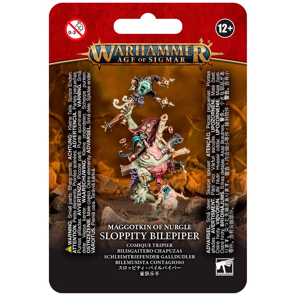 Набор миниатюр Warhammer Games Workshop Maggotkin Of Nurgle: Sloppity Bilepiper (2022) 83-44