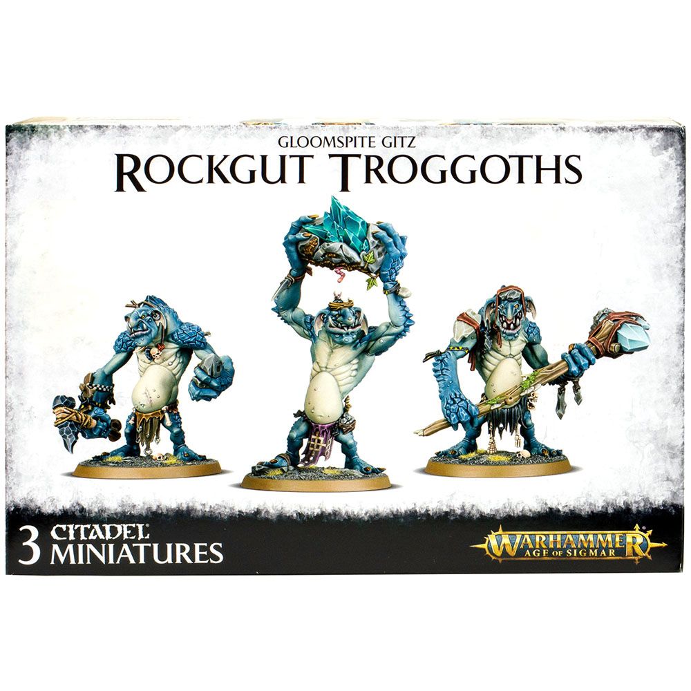 Набор миниатюр Warhammer Games Workshop Gloomspite Gitz Rockgut Troggoths 89-33 - фото 1