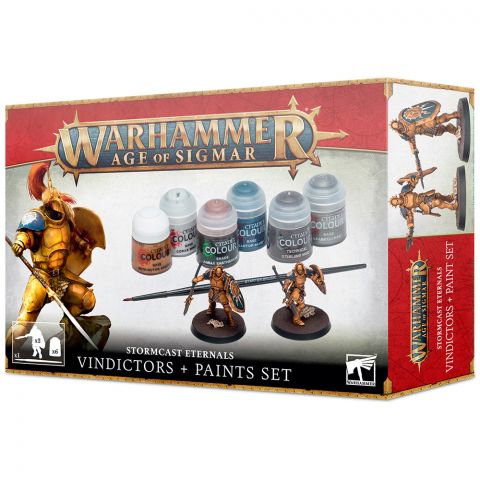 Age of Sigmar: Stormcast Eternals Vindictors + Paints Set