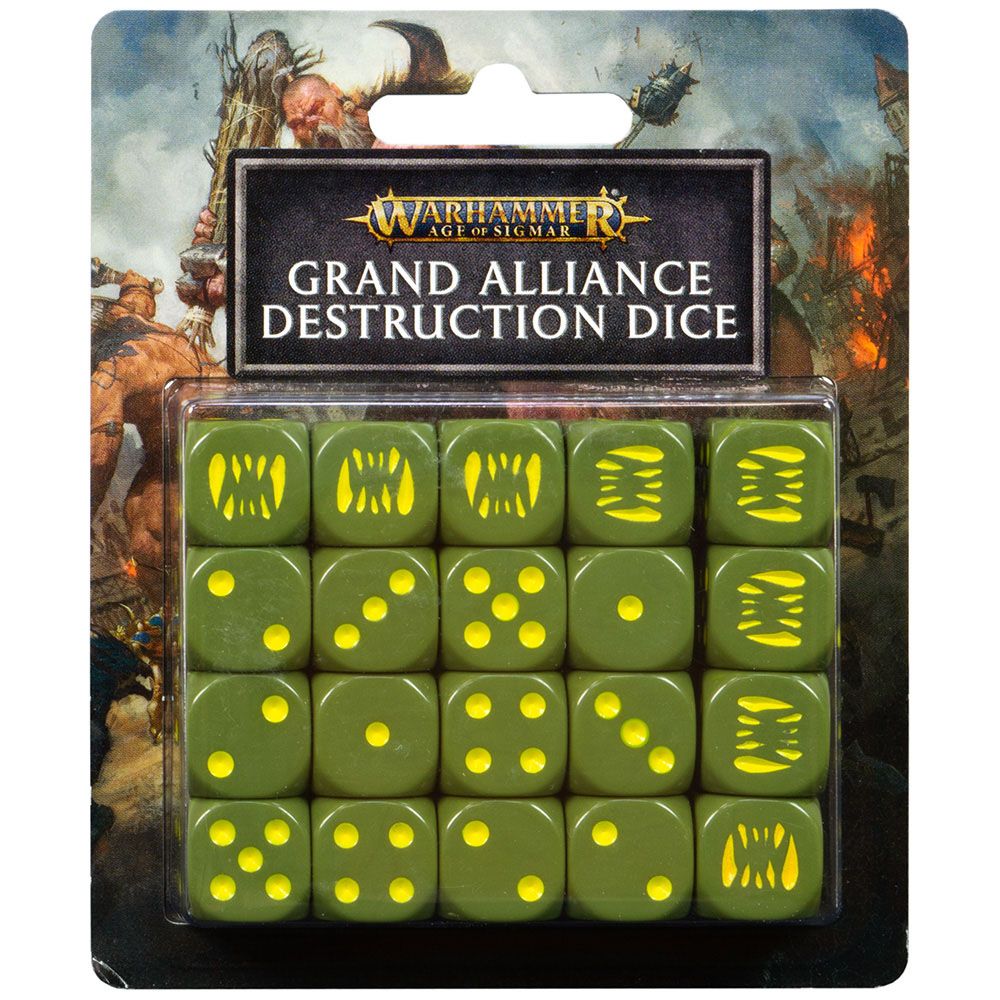 Аксессуар Games Workshop Age of Sigmar: Grand Alliance Destruction Dice Set 80-23