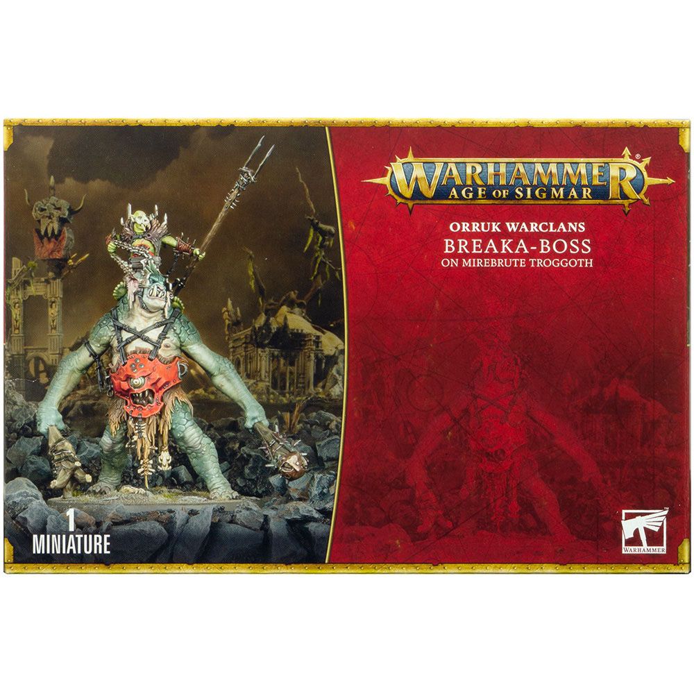 Набор миниатюр Warhammer Games Workshop Orruk Warclans: Breaka-boss on Mirebrute Troggoth 89-68