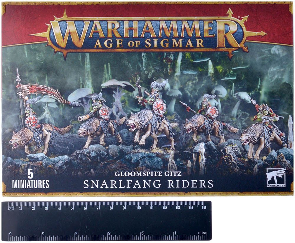 Набор миниатюр Warhammer Games Workshop Gloomspite Gitz: Snarlfang Riders 89-76 - фото 2
