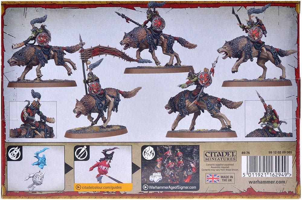 Набор миниатюр Warhammer Games Workshop Gloomspite Gitz: Snarlfang Riders 89-76 - фото 3