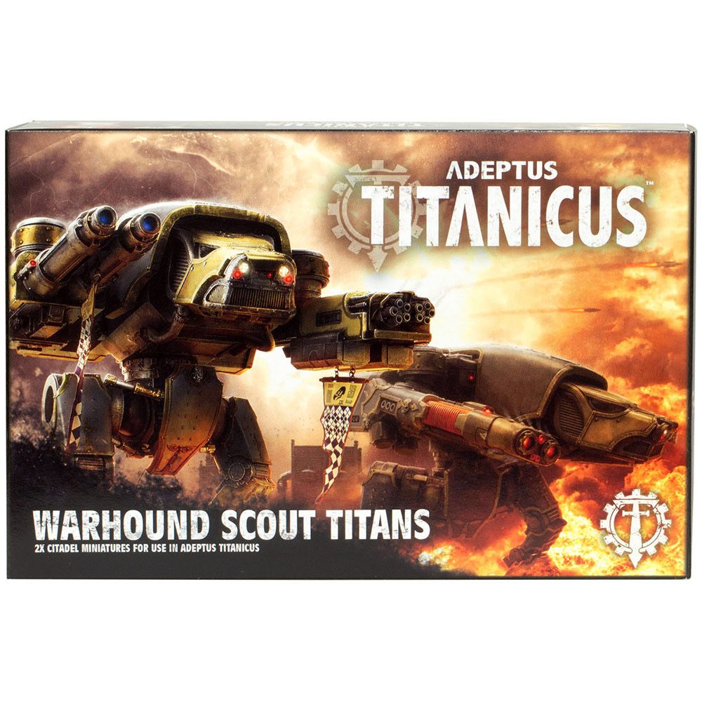 Набор миниатюр Warhammer Games Workshop Adeptus Titanicus Warhound Scout Titans 400-18 - фото 1