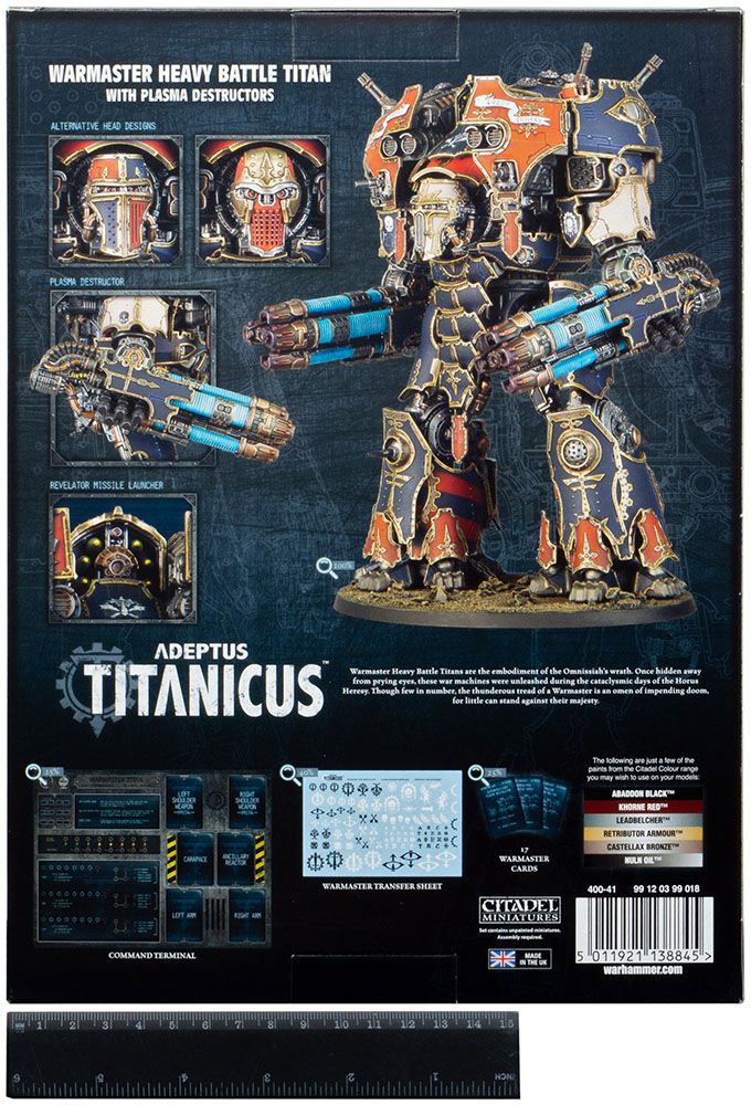 Набор миниатюр Warhammer Games Workshop Adeptus Titanicus: Warmaster Heavy Battle Titan 400-41 - фото 2