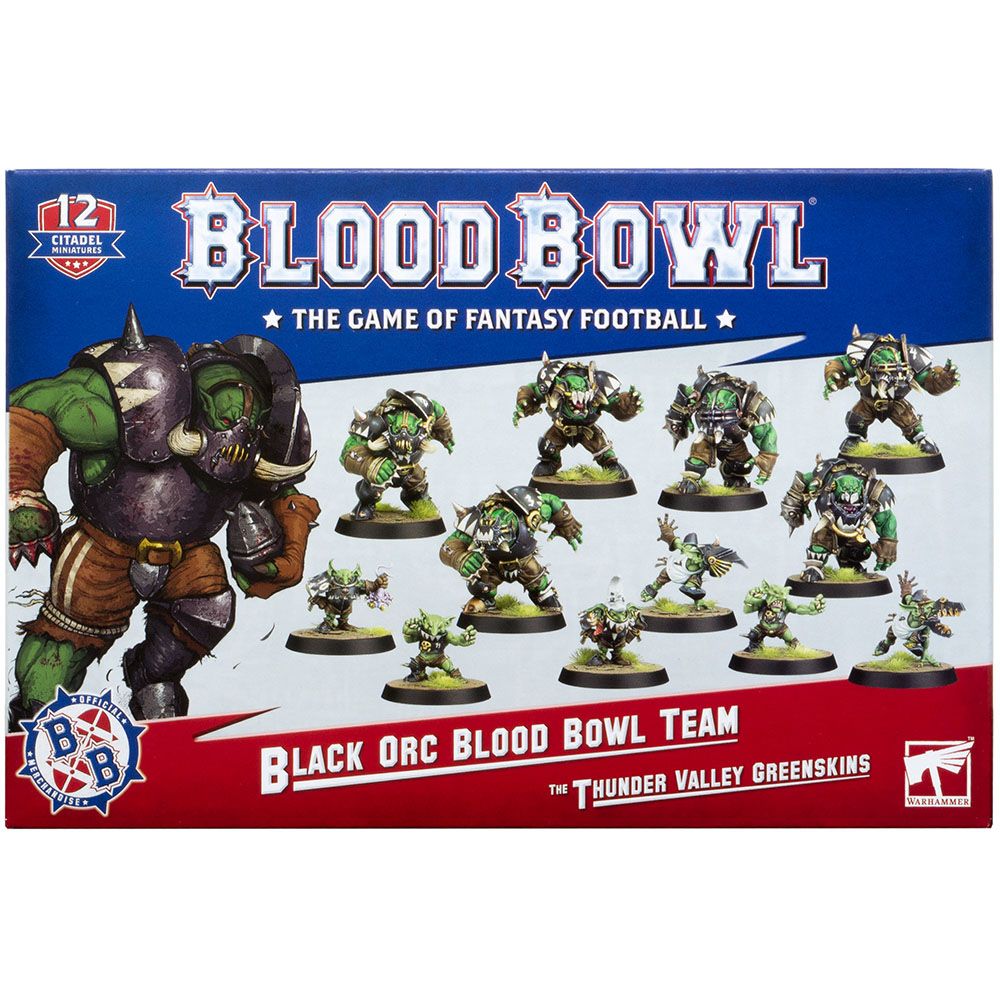 

Набор миниатюр Warhammer Games Workshop, Blood Bowl: Black Orc Team