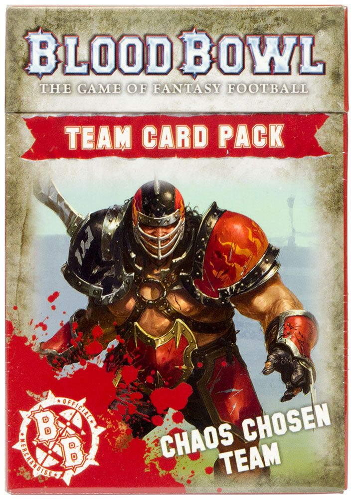 Аксессуар Games Workshop Blood Bowl: Chaos Chosen Team Cards 200-40-60