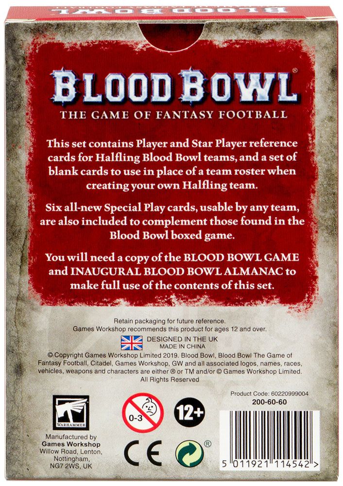 Games Workshop Blood Bowl: Halfling Team Card Pack (2019) 200-60-60 Blood Bowl: Halfling Team Card Pack (2019) - фото 2