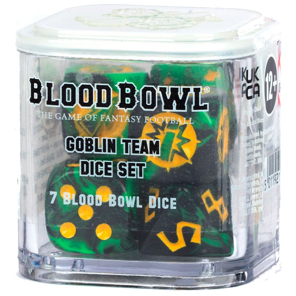 Аксессуар Games Workshop Blood Bowl: Goblin Team Dice Set 200-26