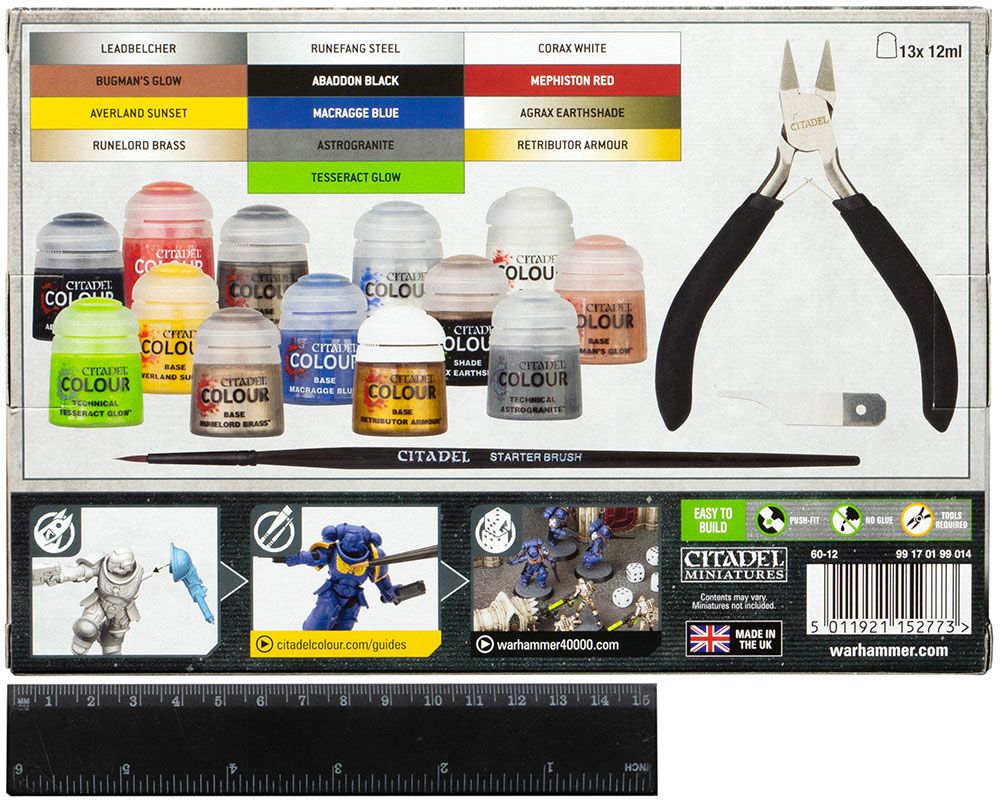 99170199014 40k paints + tools set. набор вархаммер 40000 paint set. Warhammer 40000 paint set. вархаммер набор с миниатюрами и красками. набор вархаммер 40000 paint set.
