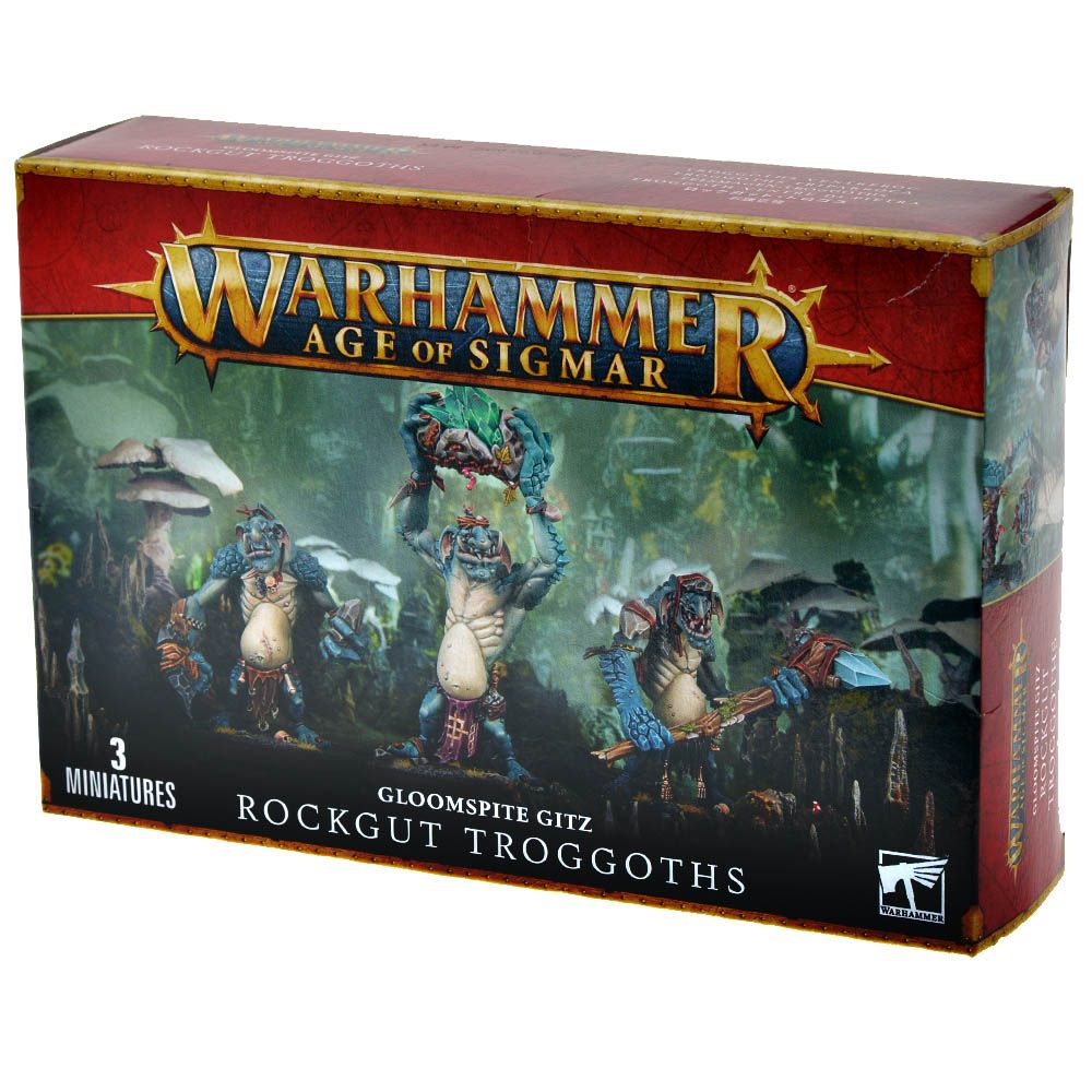 Набор миниатюр Warhammer Games Workshop Gloomspite Gitz: Rockgut Troggoths 89-33 - фото 1