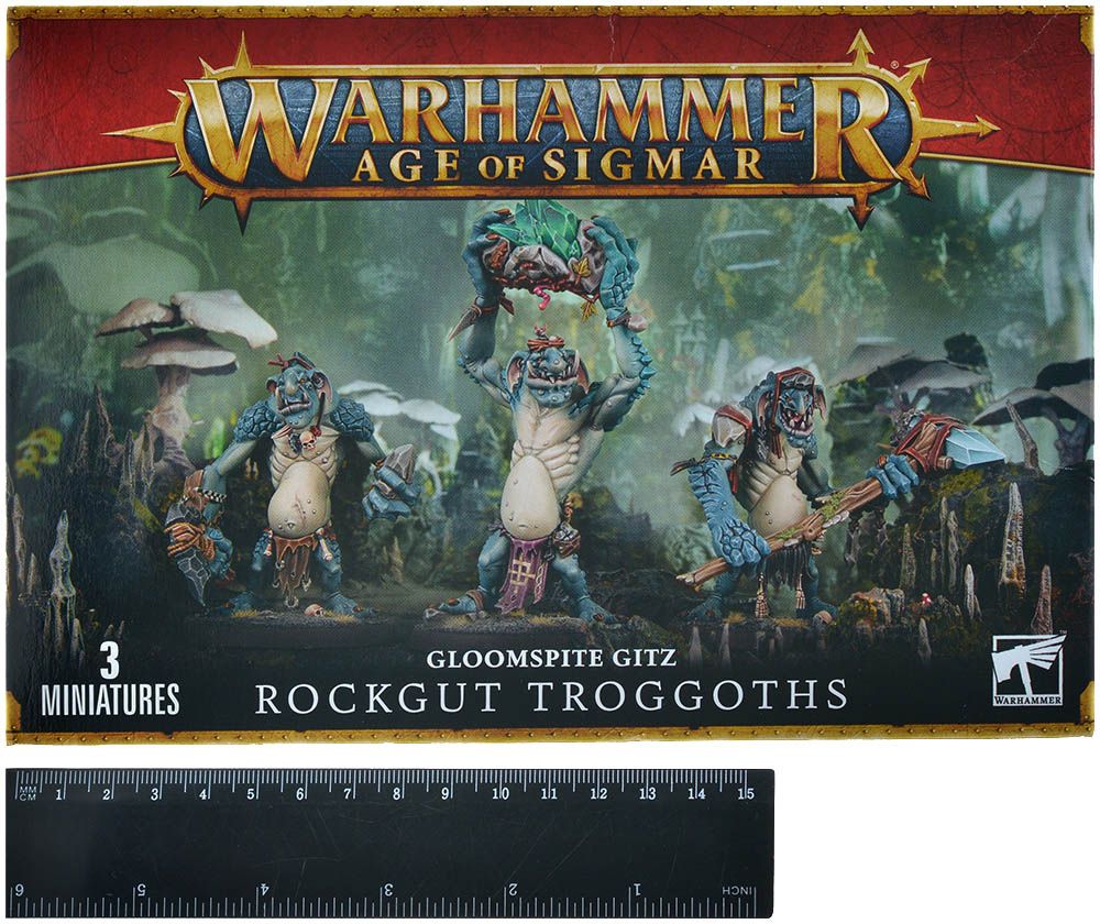 Набор миниатюр Warhammer Games Workshop Gloomspite Gitz: Rockgut Troggoths 89-33 - фото 2