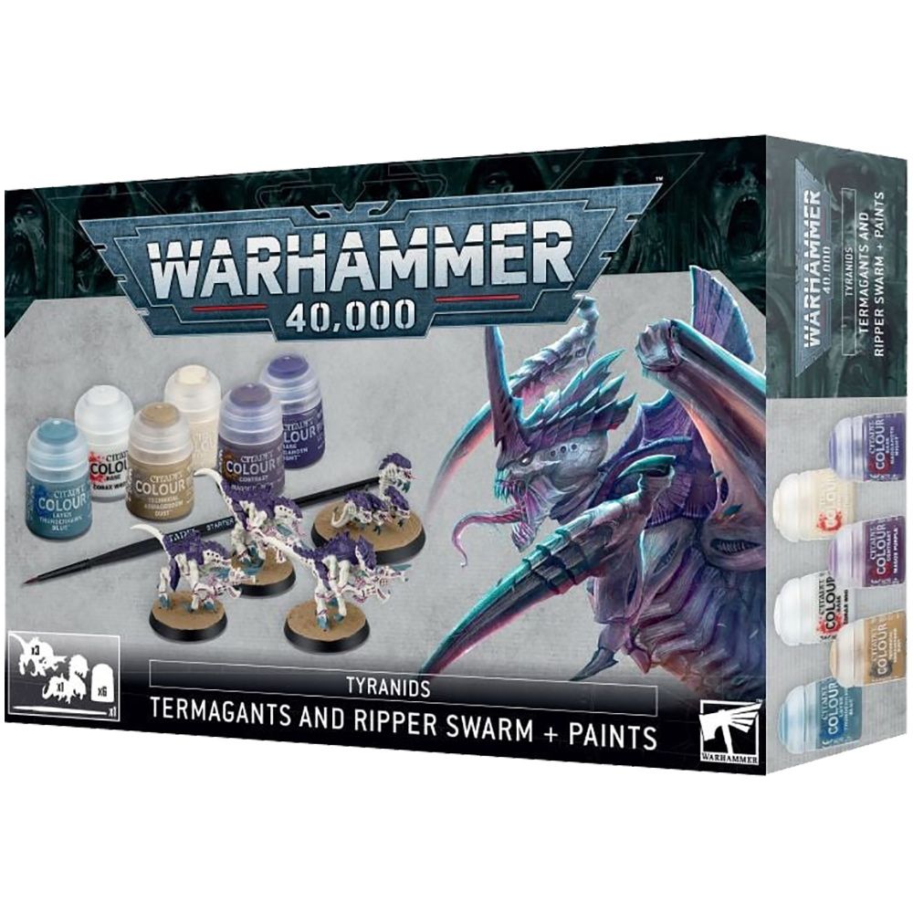 Набор миниатюр Warhammer Games Workshop Tyranids: Termagants and Ripper Swarm + Paints 60-13