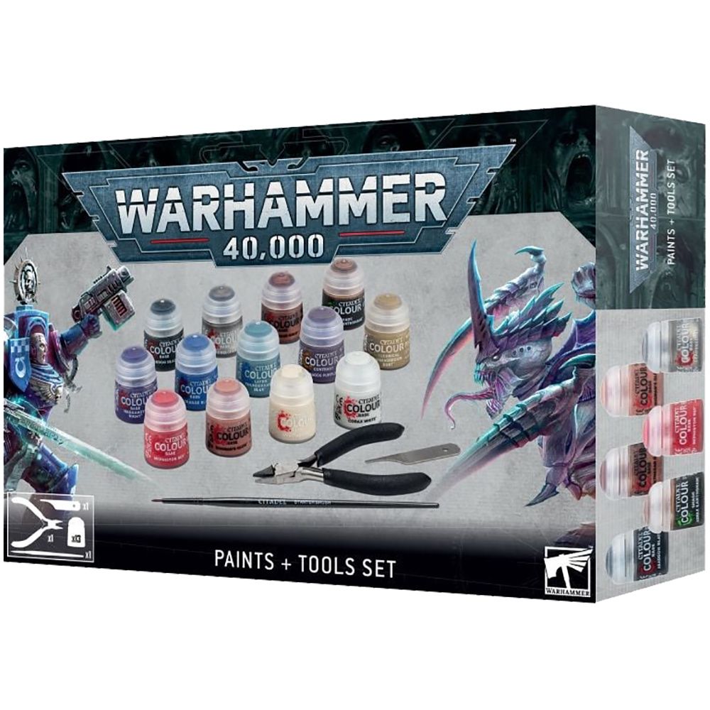 

Набор миниатюр Warhammer Games Workshop, Warhammer 40,000: Paints and Tools Set