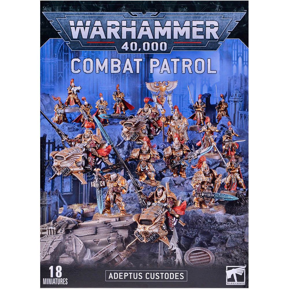 Набор миниатюр Warhammer Games Workshop Combat Patrol: Adeptus Custodes 01-18 - фото 1