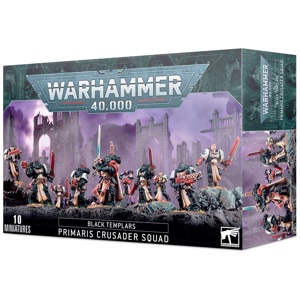 Набор миниатюр Warhammer Games Workshop Black Templars: Primaris Crusader Squad 55-45 - фото 1