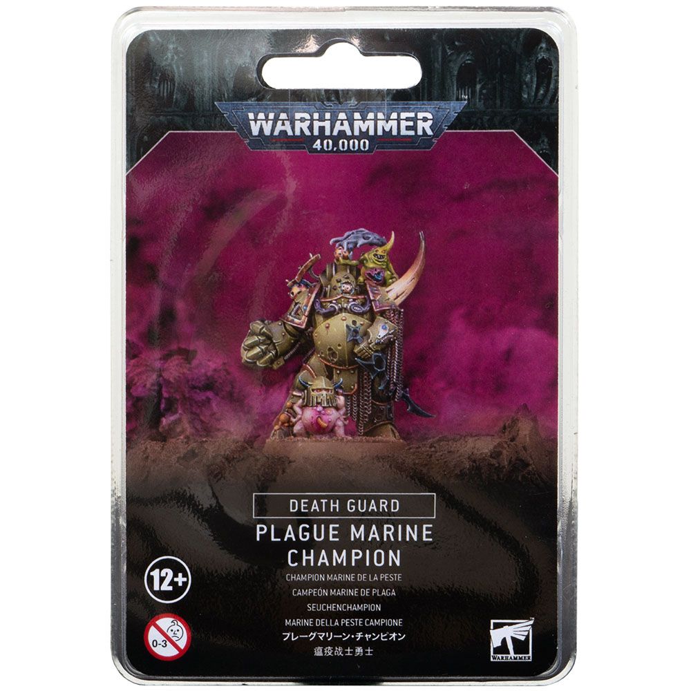 Набор миниатюр Warhammer Games Workshop Death Guard Plague Marine Champion 43-48