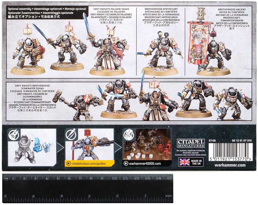 Набор миниатюр Warhammer Games Workshop Grey Knights: Brotherhood Terminator Squad 57-09 - фото 2