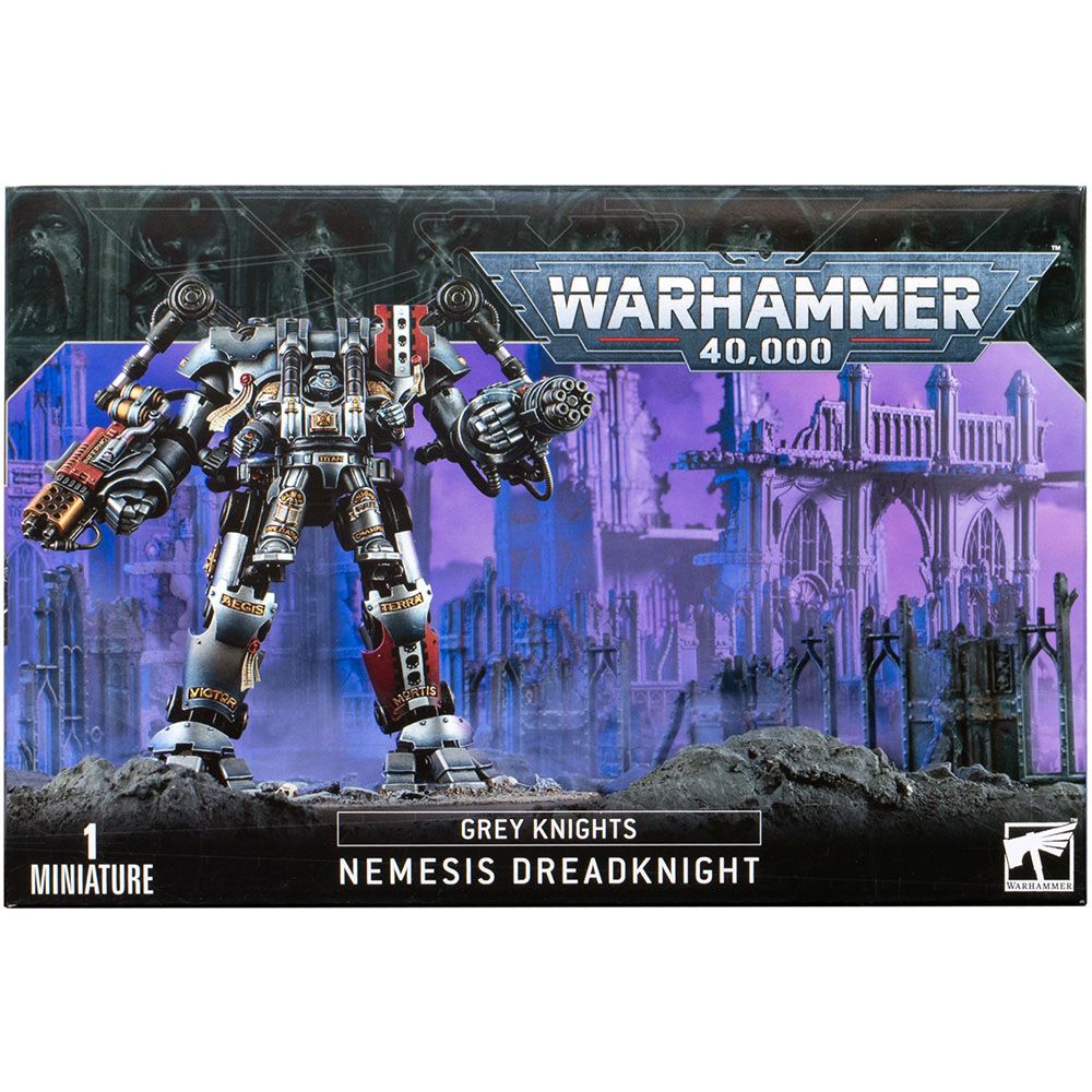 Набор миниатюр Warhammer Games Workshop Grey Knights: Nemesis Dreadknight 57-10 - фото 1