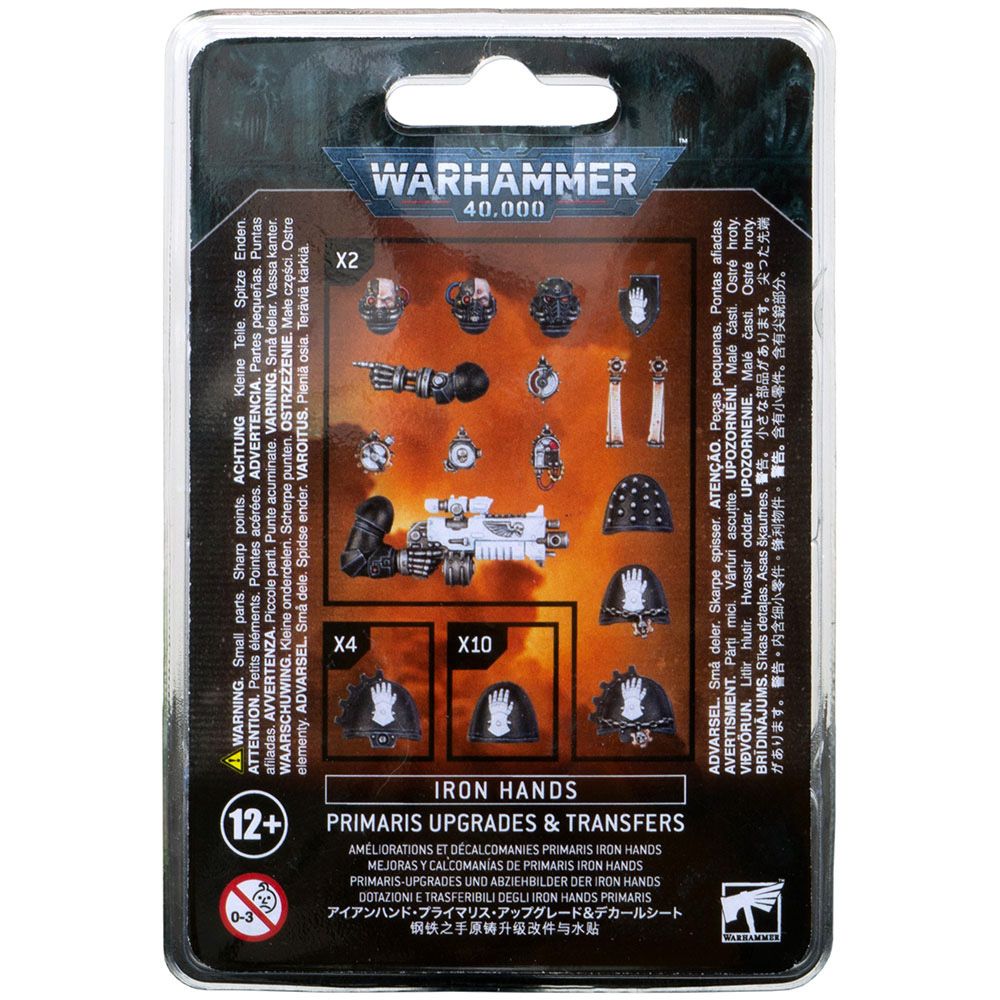 Набор миниатюр Warhammer Games Workshop Iron Hands Primaris Upgrades and Transfers 55-09 - фото 1