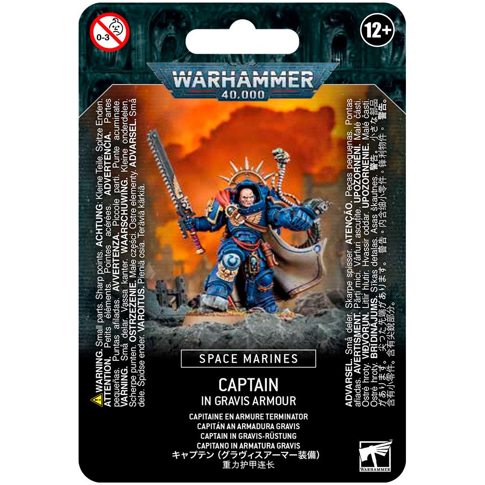 Набор миниатюр Warhammer Games Workshop Space Marines: Captain in Gravis Armour 48-70