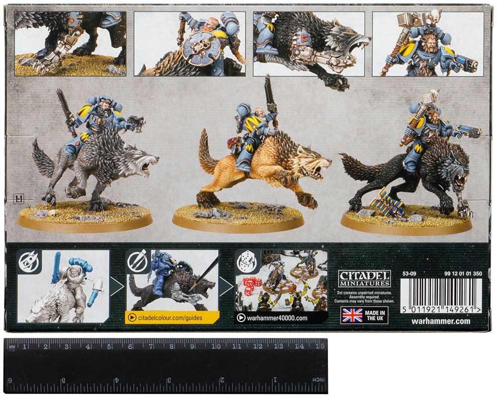 Набор миниатюр Warhammer Games Workshop Space Wolves Thunderwolf Cavalry 53-09 - фото 2