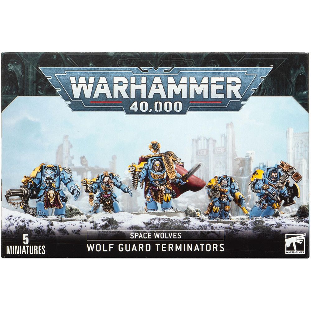 

Набор миниатюр Warhammer Games Workshop, Space Wolves Wolf Guard Terminators