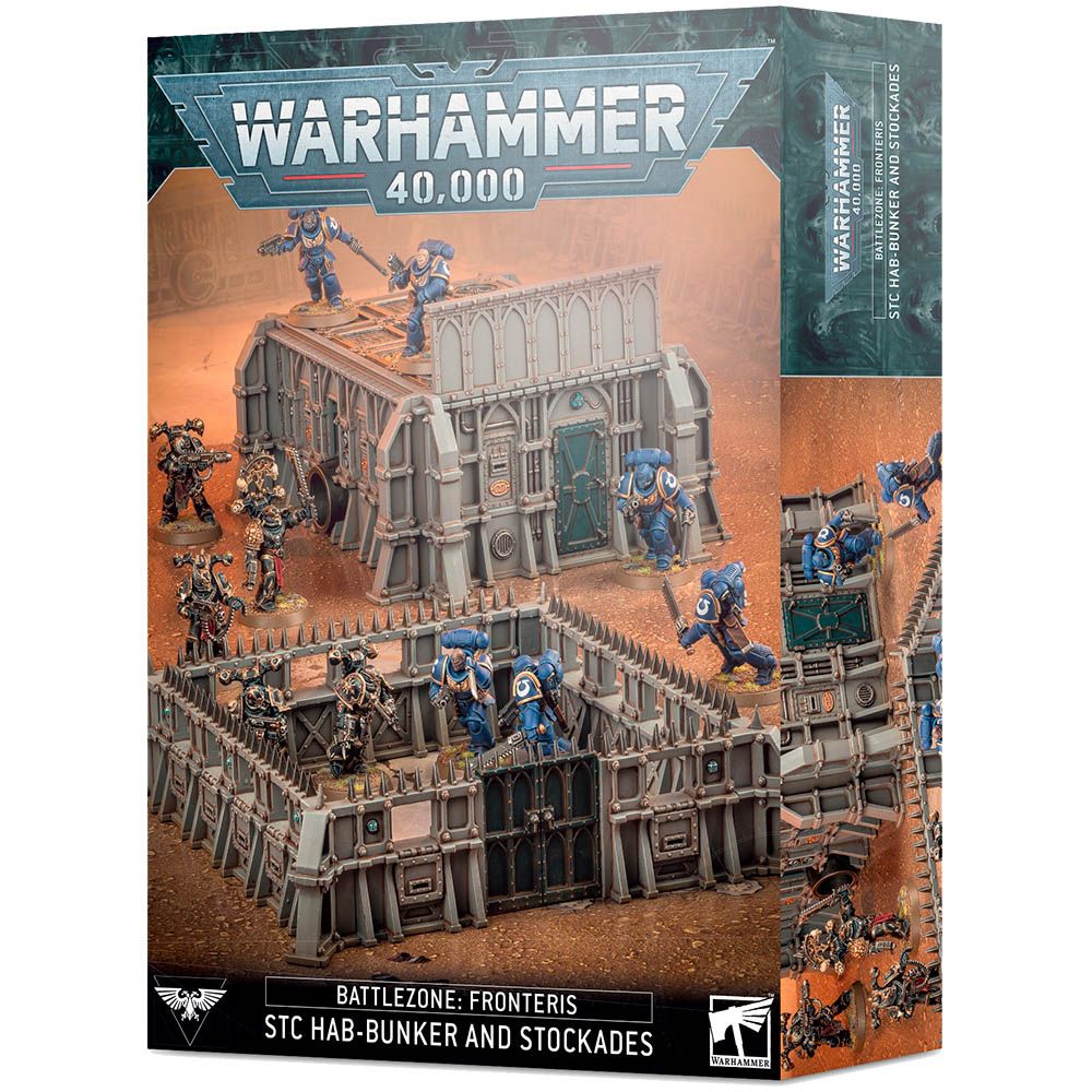 

Набор миниатюр Warhammer Games Workshop, Battlezone: Fronteris – STC Hab-Bunker And Stockades